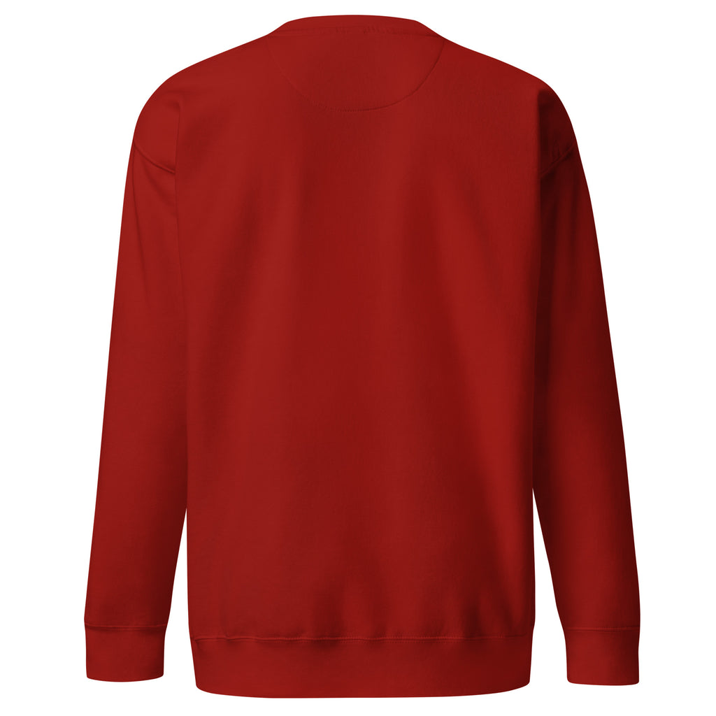 Your Favorite Real Estate Agent premium sweatshirt in cardinal, back view by BrandYOU